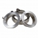 Kit Abraçadeira V-Band com Flanges Inox 2\\\