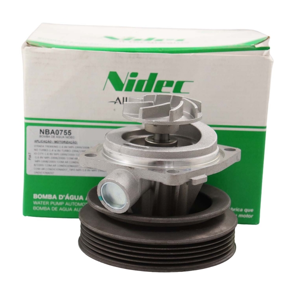 Bomba de Água Nidec NBA0755 Fiat Palio 1.6 8V - Cód.12900