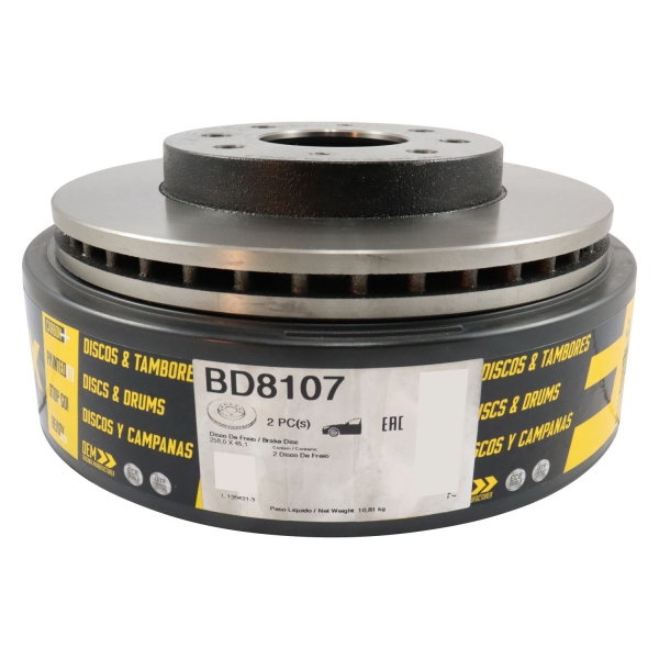 Kit Disco de Freio BD8107 Diant. Volvo S40, V40 - Cód.7560