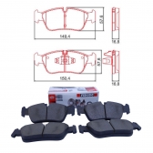 Pastilha Diant. Ferodo HQF2398 BMW 318i, 320i - Cód.4443