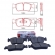 Pastilha Diant. Ferodo HQF2398 BMW 318i, 320i - Cód.4443