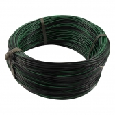 100m Cabo Flex. Auto Estanhado 0.50mm Preto e Verde-Cód.6759