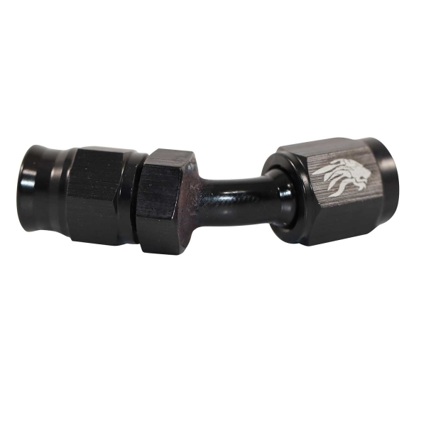Conexão 3AN/AN3 Curva 45° Mangueira PTFE All Black -Cód.8337