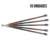 Kit 10 Abraçadeiras Zip Tie Inox 200mm - Cód.6888