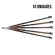 Kit 10 Abraçadeiras Zip Tie Inox 200mm - Cód.6888