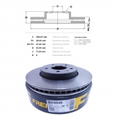 Kit Disco de Freio BD9048 Diant. GM Captiva - Cód.3676