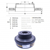 Kit Disco de Freio BD7023 Tras. Mitsubishi Pajero - Cód.5095