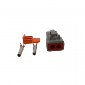 Conector Elétrico Fêmea 2 Vias Deutsch DTP06-2S - Cód.6751