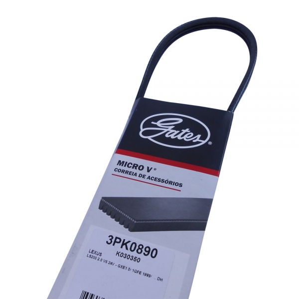 Correia Gates Micro-V 3PK0890 Lexus LS200 2.0  - Cód.5940