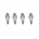 Jg de Velas Ignição NGK Iridium BKR7EIX-11 TR4 - Cód.11325