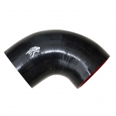 Curva de Silicone Preto 90º de 3\\\