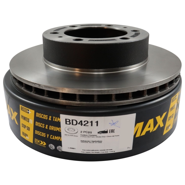 Kit Disco de Freio BD4211 Diant. Toyota Hilux 2.5 - Cód.4868