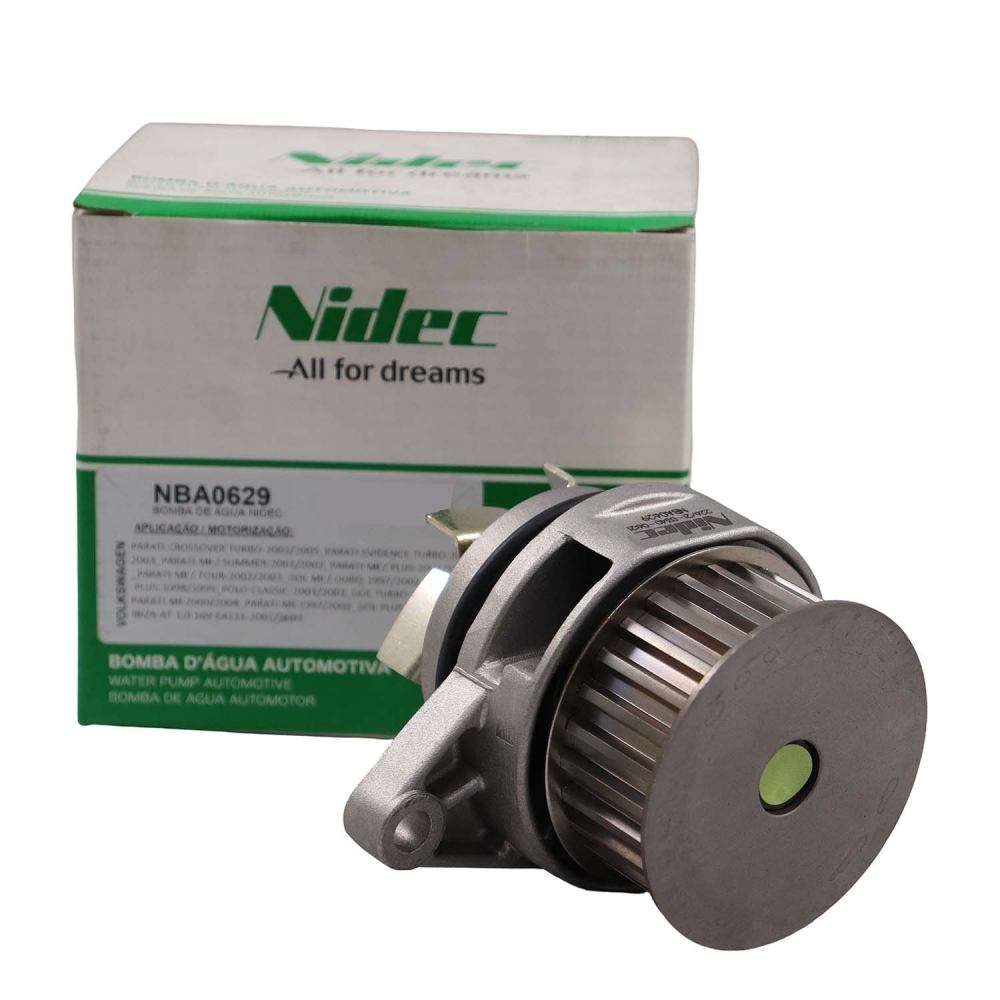 Bomba de Água Nidec NBA0629 VW Gol 1.0 16V Turbo - Cód.12897