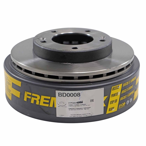 Kit Disco de Freio BD0008 Diant. Sportage - Cód.10180