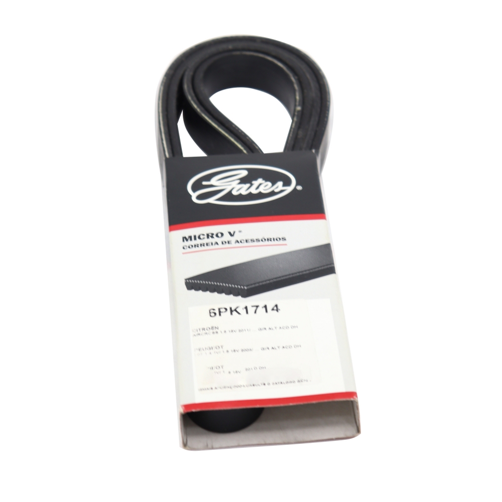 Correia Micro-V Gates 6PK1714 Peugeot 207 - Cód.11074