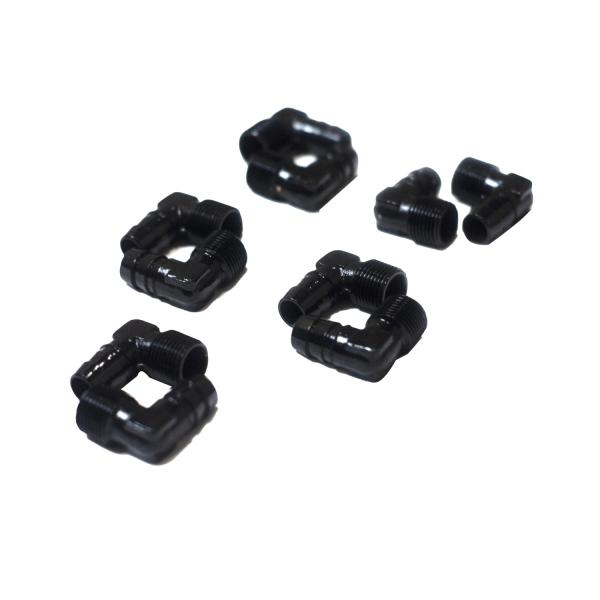 Kit 10 Niples Cotovelo 90 graus 3/8NPT x 1/2