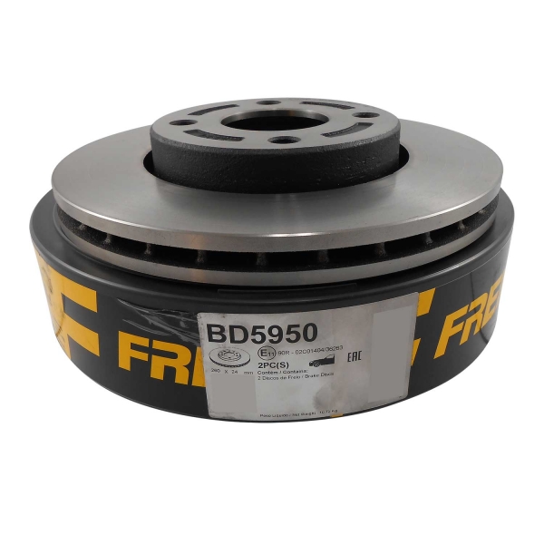 Kit Disco de Freio BD5950 Diant. VW Pointer - Cód.7013