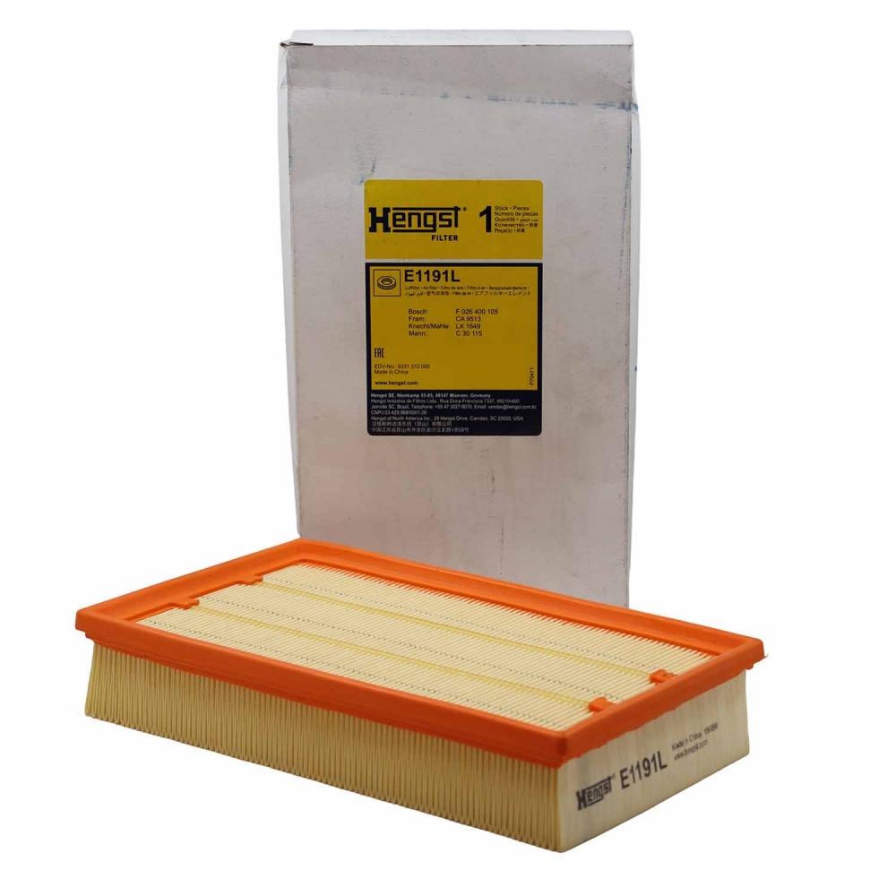 Filtro de Ar Hengst E1191L Jaguar XF, XJ 5.0 V8 - Cód.12815