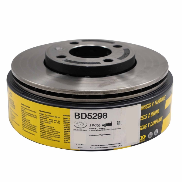 Kit Disco de Freio BD5298 Diant. VW Gol 1.0 12V - Cód.9144