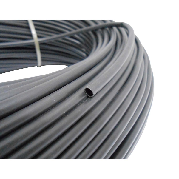 Espaguete Liso Leiplast 4mm / 100m Preto - Cód.308