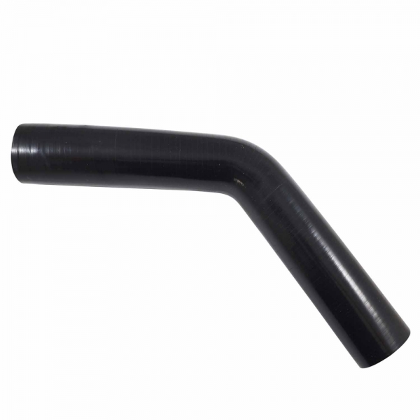Curva de Silicone Pressurização Preto 45º x 2 1/2