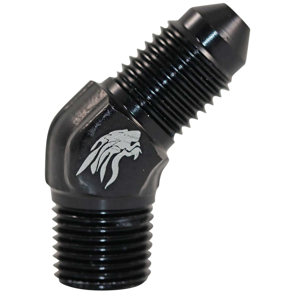 Niple Aeroquip 45 Graus Preto 1/8NPT x 3AN - Cód.8341