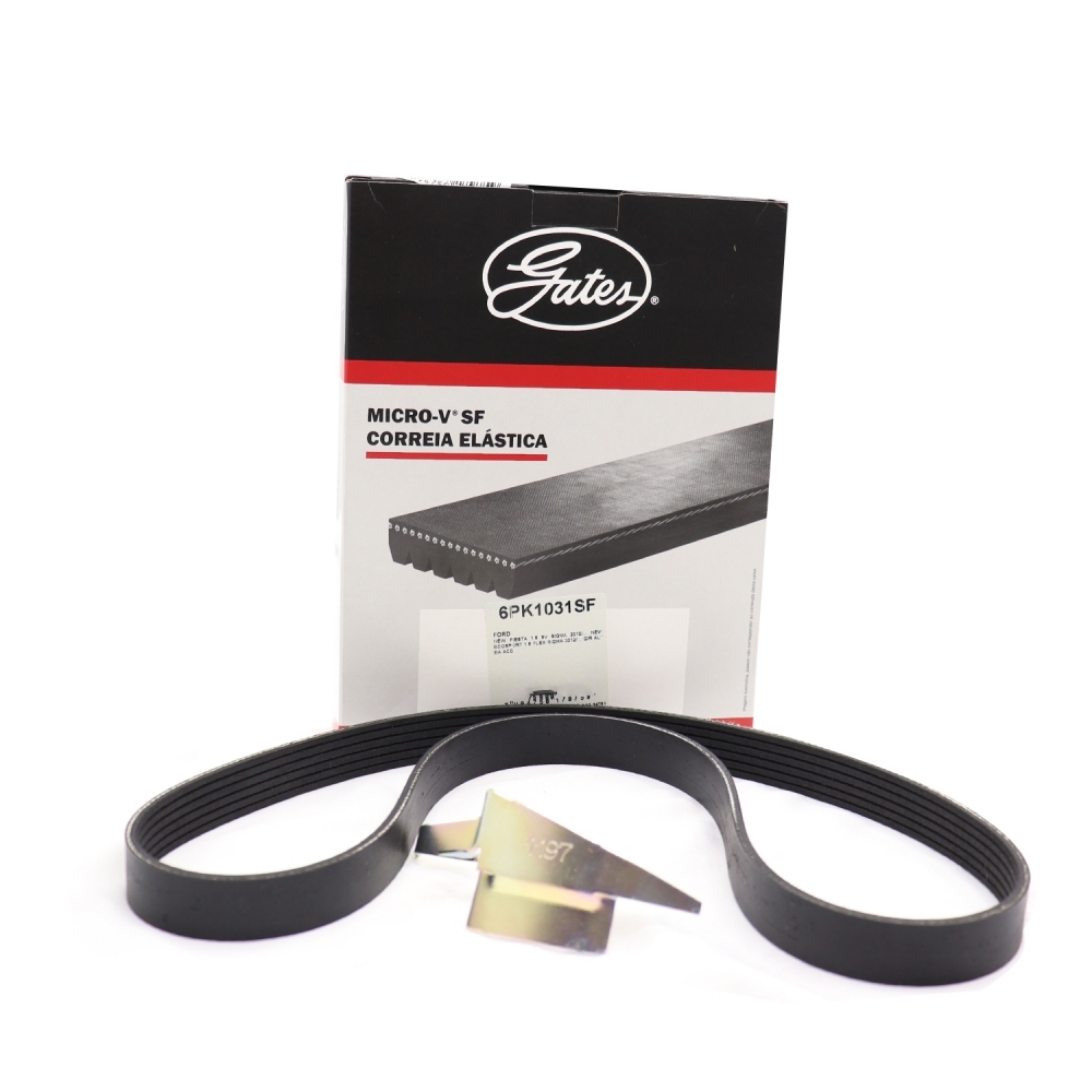 Correia Micro-V Gates 6PK1031SF Ford Fiesta, Ka - Cód.11208