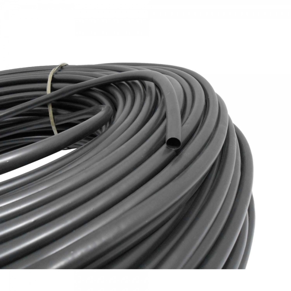 Espaguete Liso Leiplast 8mm / 100m Preto - Cód.310