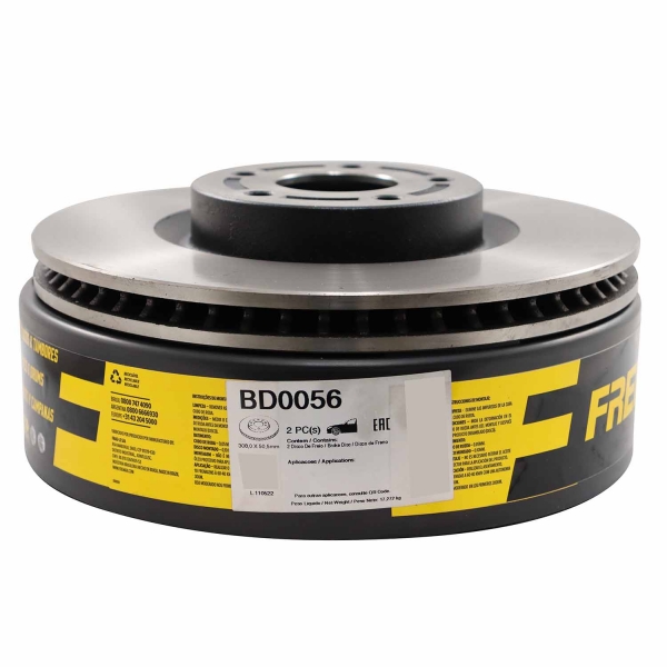 Kit Disco de Freio BD0056 Diant. Ford Bronco - Cód.8741