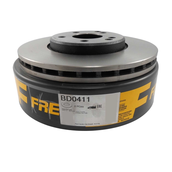 Kit Disco de Freio BD0411 Diant. Mercedes C240 - Cód.5310