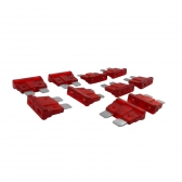Kit com 10 Fusíveis Lamina Vermelho 10A - Cód.6749
