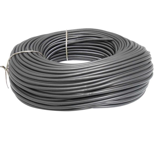 Espaguete Liso Leiplast 6mm / 100m Preto - Cód.309