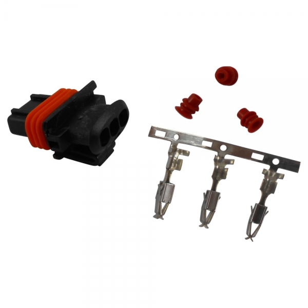 Conector Elétrico 3 Vias ETE6892 Bobina Fiat Palio -Cód.7254