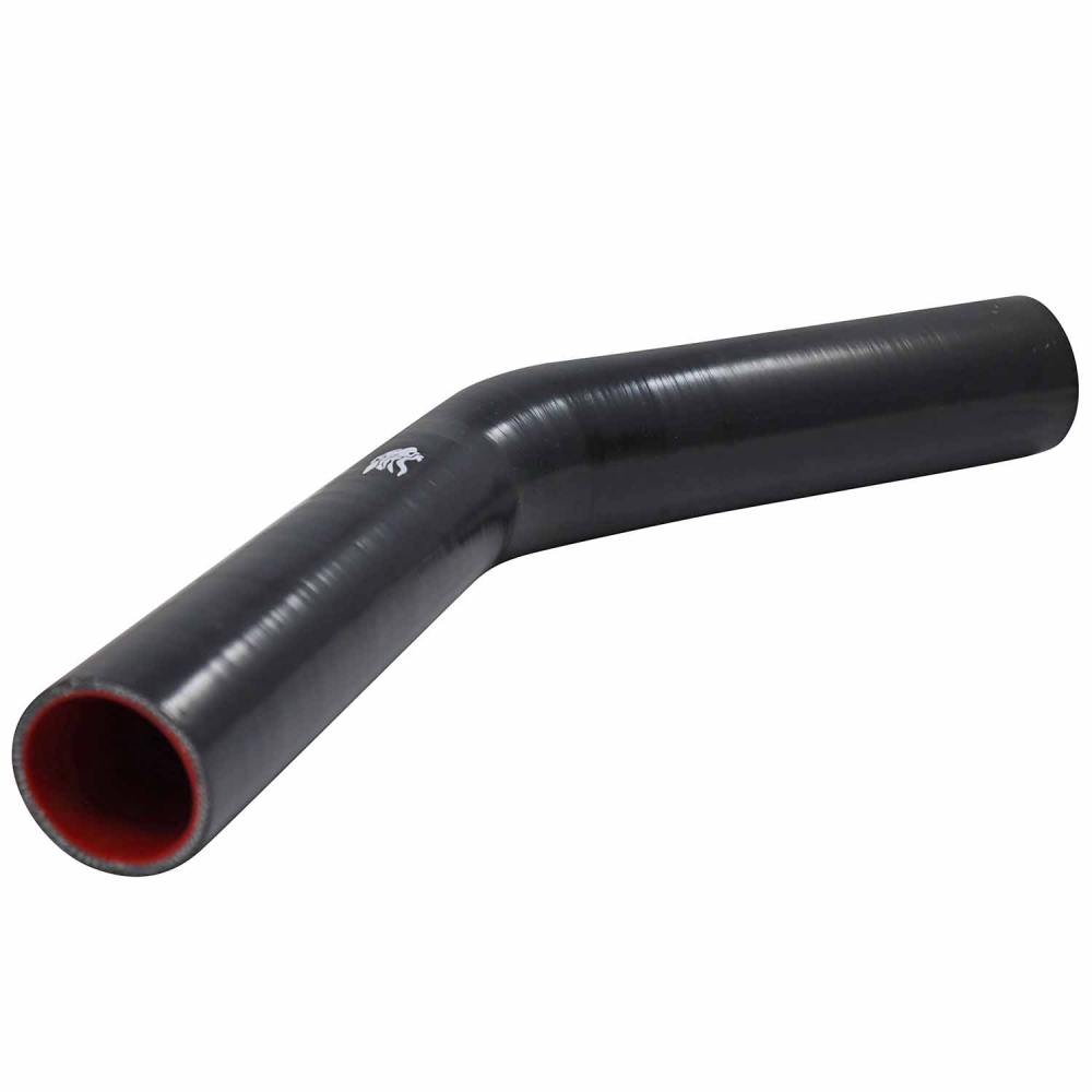 Curva de Silicone 45º Preto 2\\\