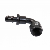 Conexão de Mangueira Curva 90° 3/8 x 6AN All Black -Cód.7818