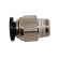 Conexão Pneumática Engate Rápido 1/8NPT x 6mm - Cód.8329