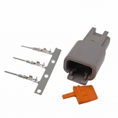 Conector Elétrico Macho 3 Vias Deutsch DTM04-3P - Cód.9116