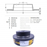 Kit Disco de Freio BD2886 Tras. Chery Tiggo 2.0 - Cód.5109