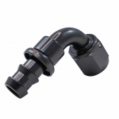Conexão de Mangueira Curva 90° 1/2 x 8AN All Black -Cód.7819
