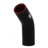 Curva 45º de Silicone Preta 2\\\