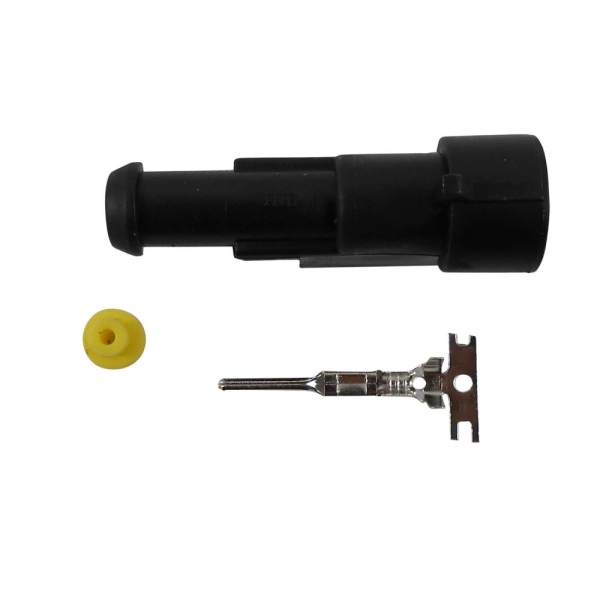 Conector Elétrico 1 Via Macho ETE8759 Celta, Uno - Cód.7430