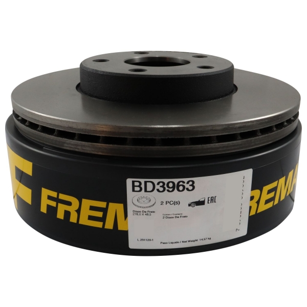 Kit Disco de Freio BD3963 Diant. Ford Focus - Cód.3733