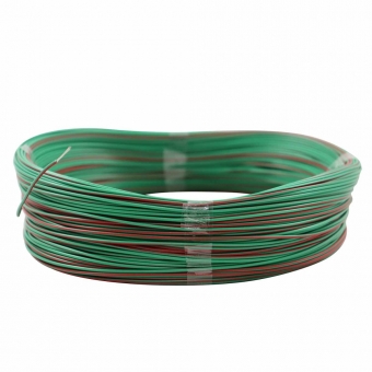 100m Cabo Flex Auto Estanhado 0.50mm Verde Vermelho-Cód.8828