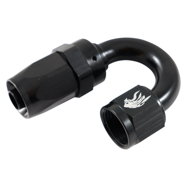 Conexão 8AN / AN8 Curva 180° Aeroquip All Black - Cód.7160
