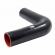 Curva Longa de Silicone MSA Preto 90º X 2 1/2