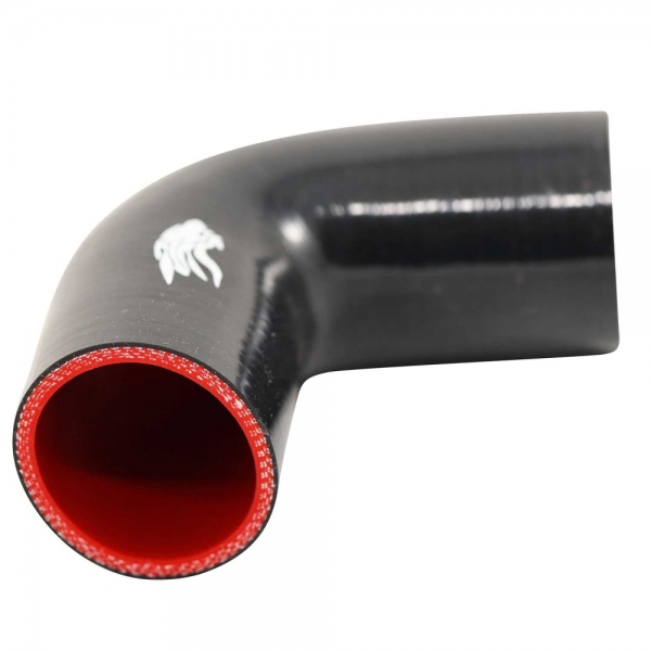 Curva de Silicone MSA Preto de 90º x 2.0