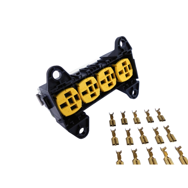 Caixa Porta Rele para 4 Reles de 5 pinos ETE8540 - Cód.5838