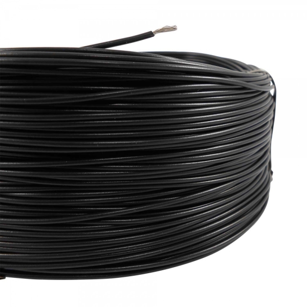 100m Cabo Flex. Auto Estanhado 0.50mm Preto - Cód.6754