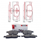 Pastilha Diant. Ferodo HQF2352 Land Rover Evoque - Cód.4820