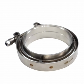 Kit Abraçadeira V-Band com Flanges Inox 3 1/2\\\